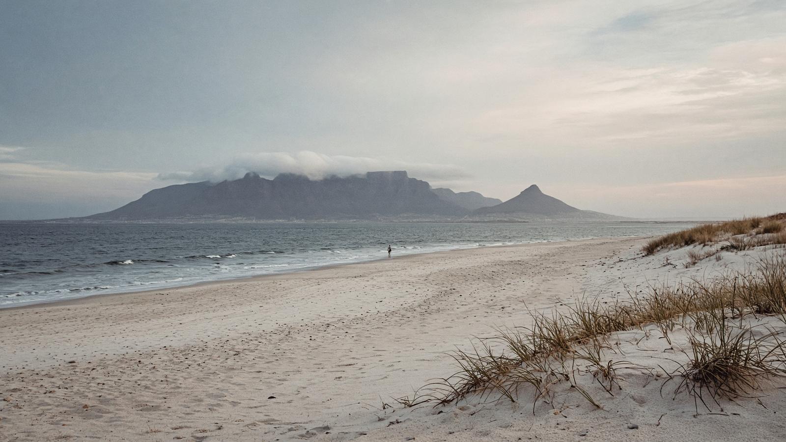 Blouberg beach with Table Mountain across the bay
