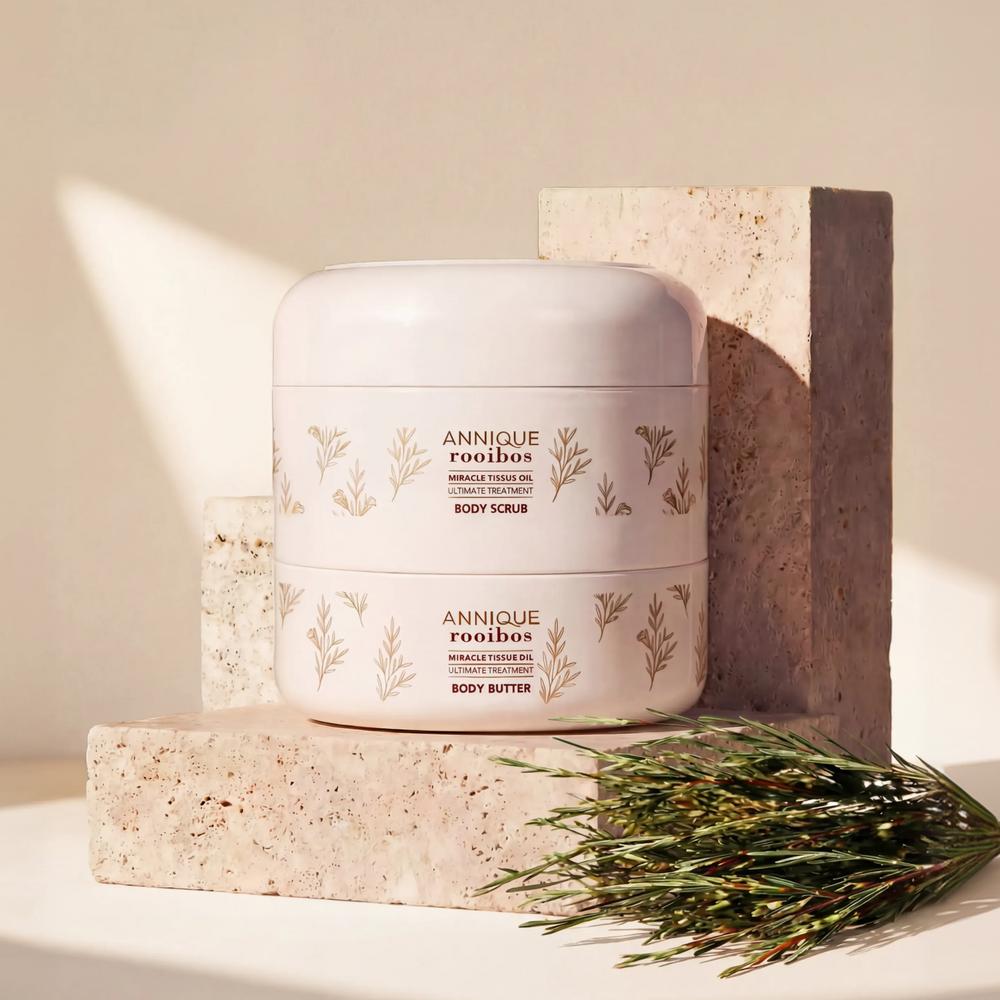 Annique Rooibos body scrub and body butter