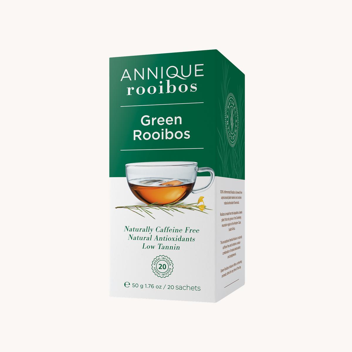 Annique green rooibos tea box